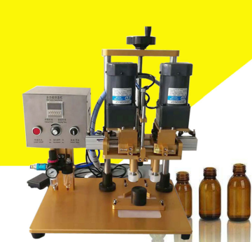 Elektrische Tischplattendeckmaschine für Glas-, Kunststoff- und PET -Flaschen
