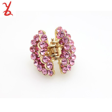 Specials crazy hot new Korean jewelry full Rhinestone Half Moon bend hairpin small hair clip