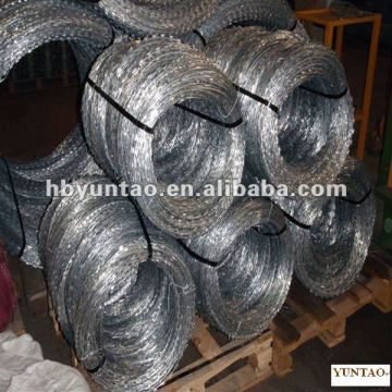 BTO-22 Galvanized Flat razor barbed wire