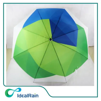 Wholesale fiberglass frame big windproof green golf umbrella