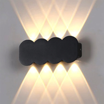 Luz de pared de aluminio: lámpara de exterior IP65 IP65 LED para la noche y la decoración