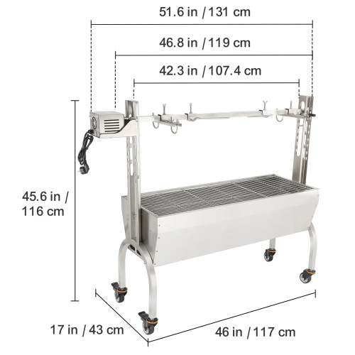 เตาย่างถ่านแบบตั้งโต๊ะแบบ Heavy Duty พร้อมส้อม