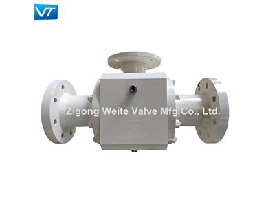 T-shaped three-way ball valve