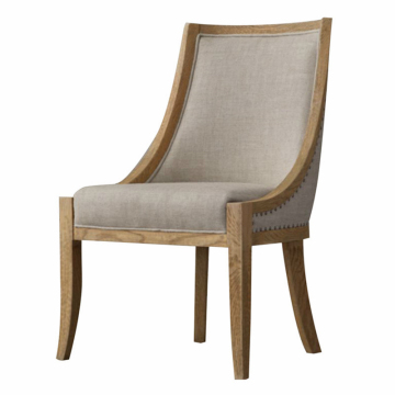French Styled Fabric Dining Chair for European Design Hotels