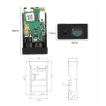 Sensor de distancia láser de fase de 80 m