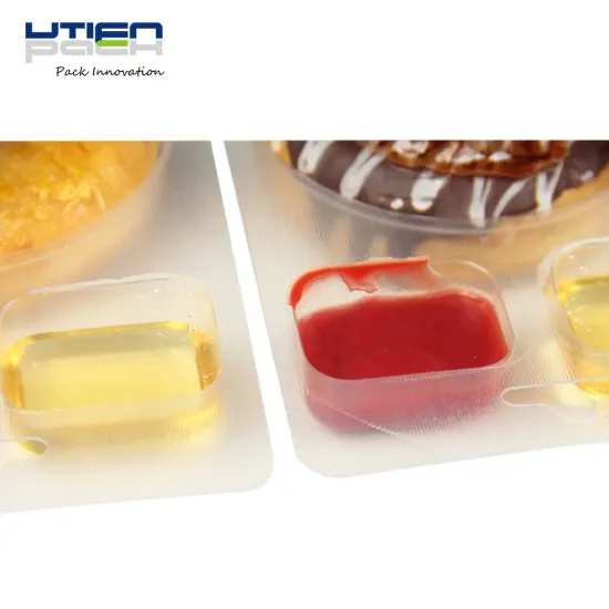 Convenient Pack Bakery Donut Biscuit Dipping Sauce Jam Blister Fill Thermoformer Machine