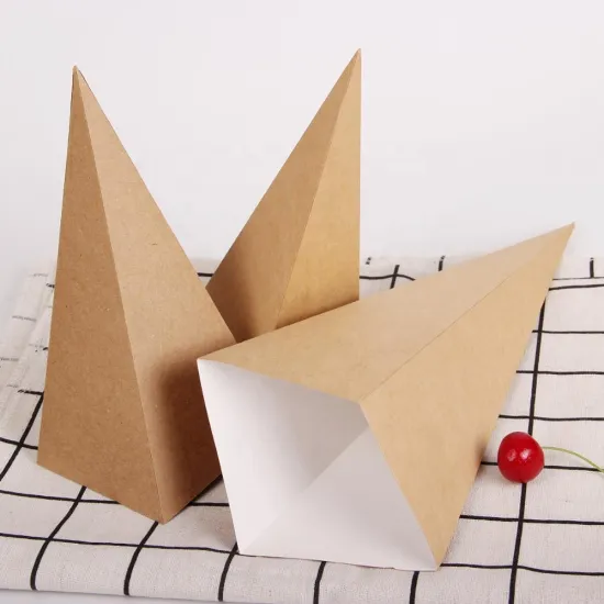 Custom Logo Printed Kraft Waffle Paper Crepe Cone Holder Cups: Personalized Confectionery Solutions