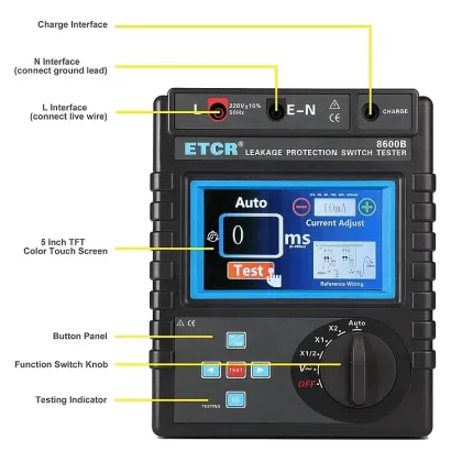 ETCR8600B Leakage Protection Switch Tester