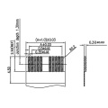 2,0 mm vorderer Stecker Heckklappe Stickstecke