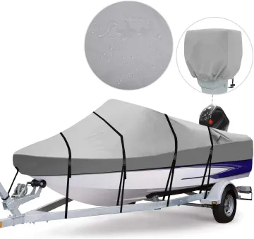 Waterproof Lightweight PVC Cover for 23-foot V-Hull and Tri-Hull Boats