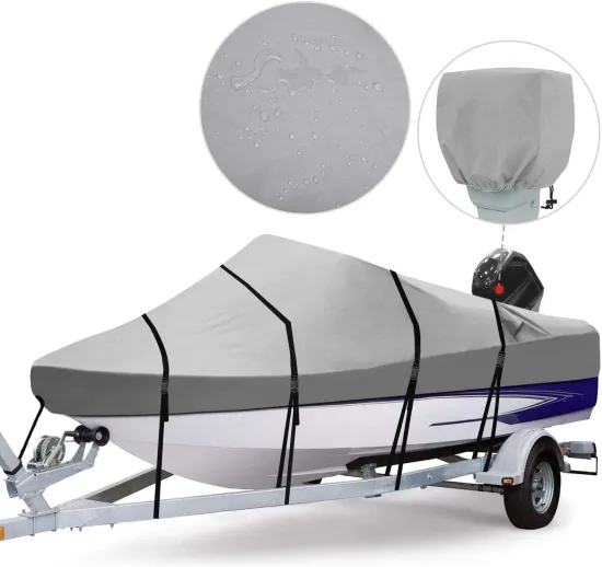 Waterproof Lightweight PVC Cover for 23-foot V-Hull and Tri-Hull Boats