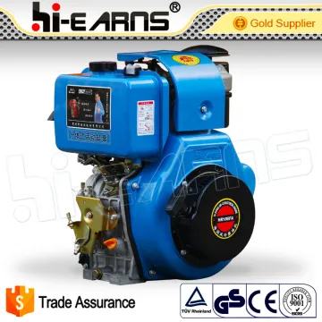High quality 10hp recoil start small portable boat diesel engine