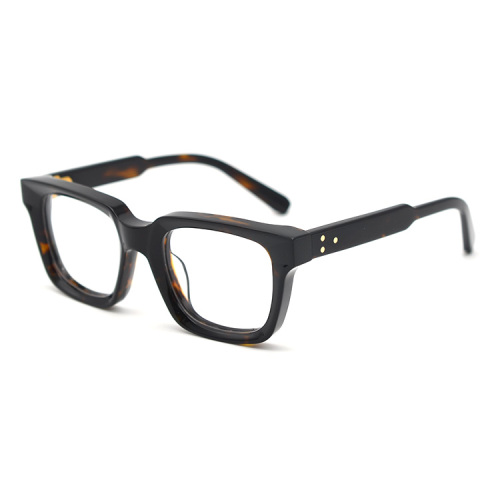 Luxury Thick Acetate Frame Custom Logo Big Thick Frames Optical Eyeglasses Frame Manufactory
