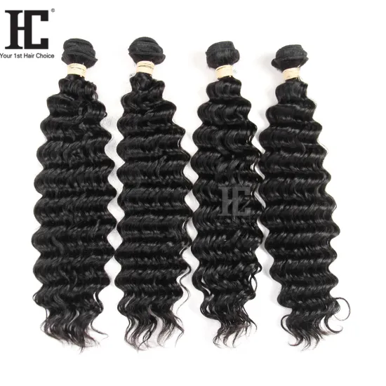 Hot Products Raw Cuticle Aligned Virgin Hair Wave Bundles Deep Wave Indian Hair
