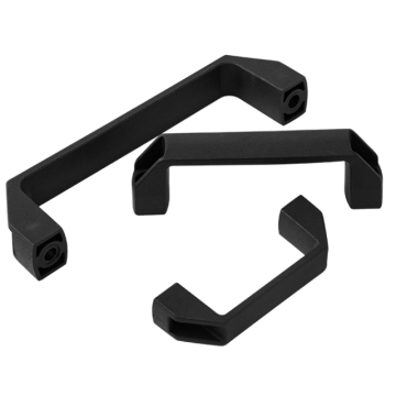 Black Plastic Rectangular Pull Handle for 90mm Aluminum Profile Door Cabinet - Best Price