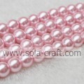 Perline rotonde di perle artificiali di vetro più vendute all&#39;ingrosso online 