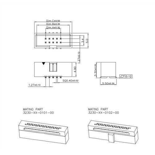 Connector Header Surface Mount 20