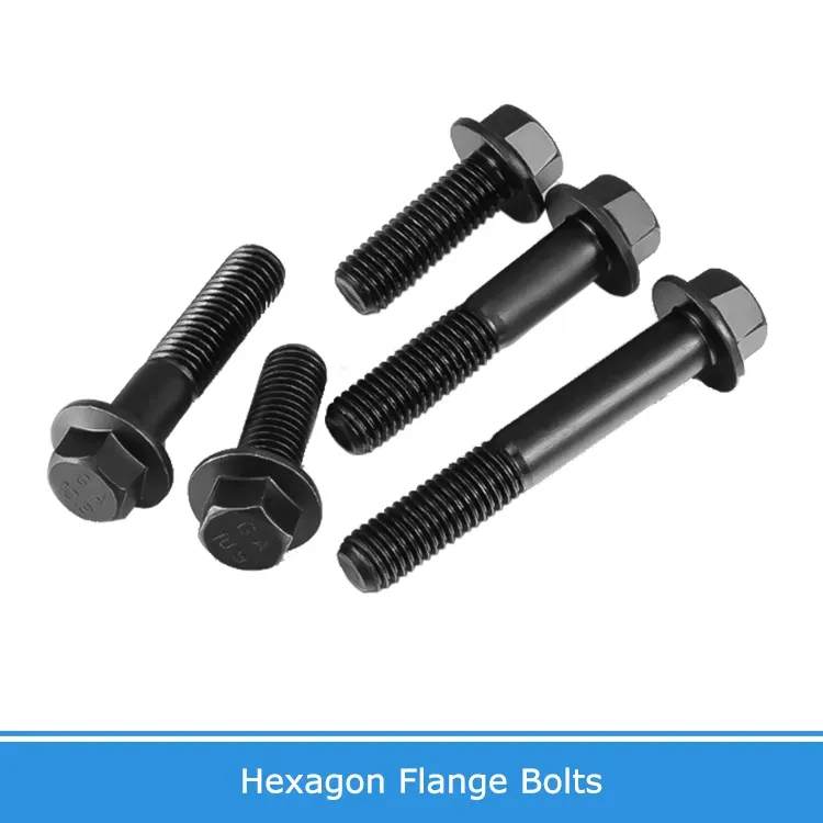 Grade 10.9 Black Carbon Steel Hex Washer Head Bolt