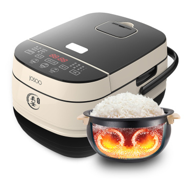Poente de arroz elétrico de arroz elétrico digital inteligente com aquecimento e exibição de fogo