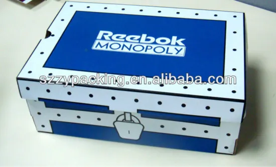 printed corrugated shoe box