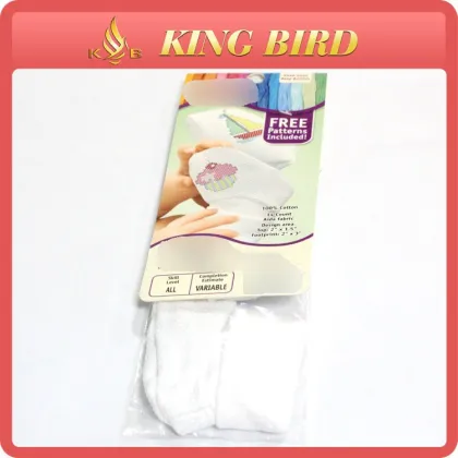 various type cross stitch baby booties socks gift