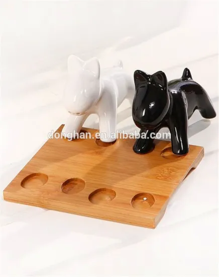 ceramic dog salt and pepper shaker with low price