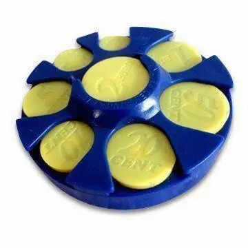 Cheap Factory supply plastic ABS Euro coin holder coin collection
