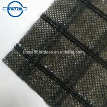 Pavement composite Fiberglass geogrid stitched with nonwoven fabric