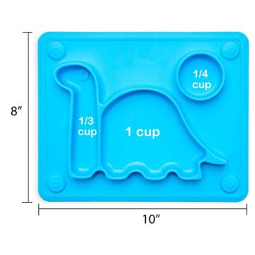 Assiettes divisées d&#39;aspiration en silicone mignonne pour bébés