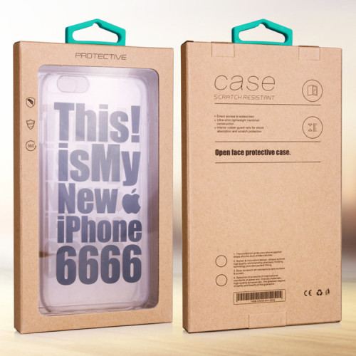 Customized Design Packaging Kraft Phone Case Box