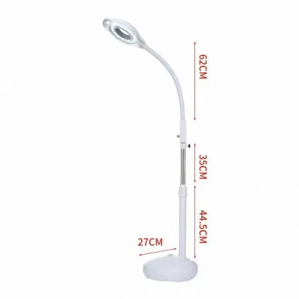 Dimmable Magnifying Floor Lamp for Beauty Salon and Craft Work