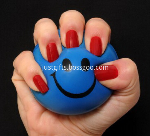 Custom Round PU Stress Ball Bulk - 6