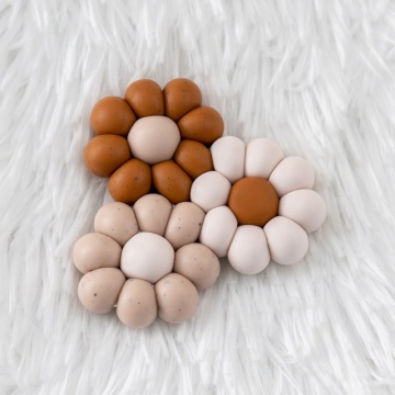 Ready to Ship BPA Free Silicone Beads Daisy Flower Teether