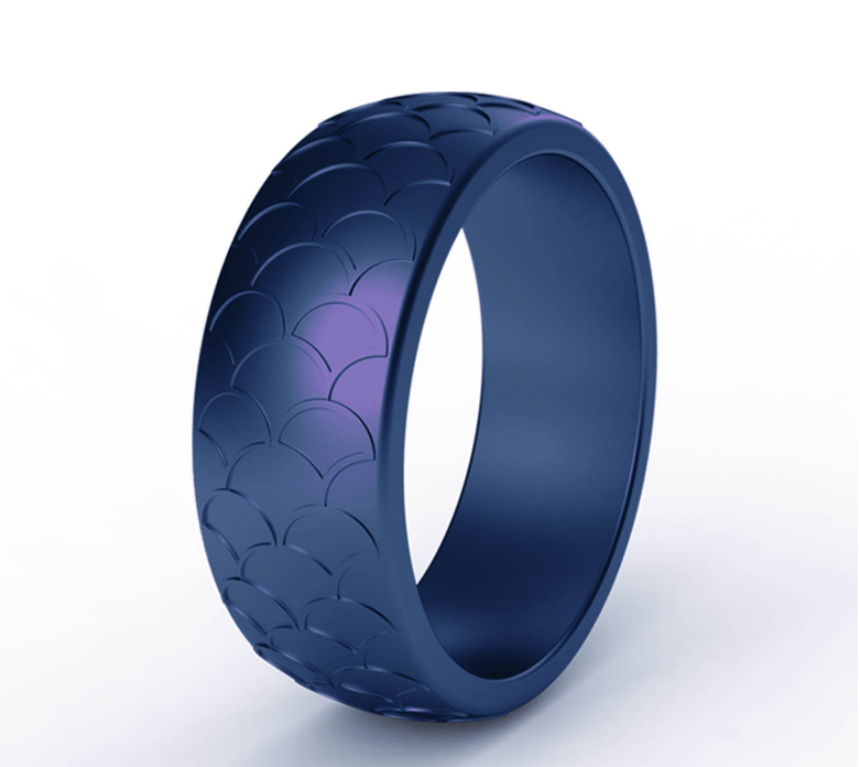 Scale Silicone Men Rings