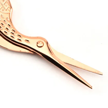 Tailoring sewing scissors cloth fabric rose gold embroidery scissors stork scissors