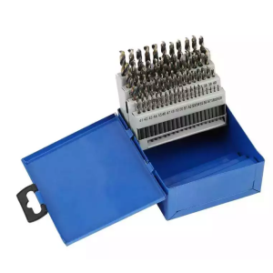 Popular Black and Gold Finish Drill Bit HSS twist drill bits with Metal Indexed Storage Case for metal stainless steel