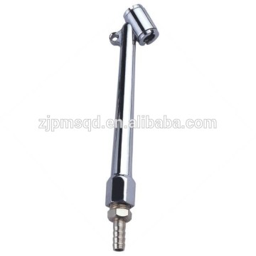 1/4" hose barb Zinc-Alloy head chrone plated dual-head tire chuck