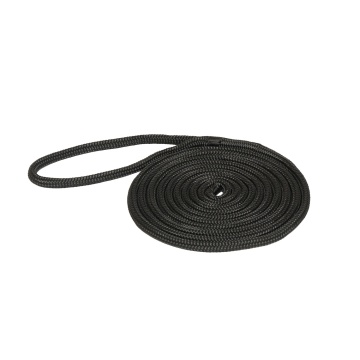 Double Braided Nylon Dock Lines - 15', 25', or 30' with 12'' Eyelets for Boats