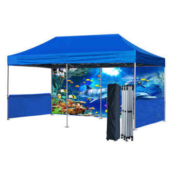 Toldo Carpa Impermeable Plegable de Acero 3m x 6m - Azul