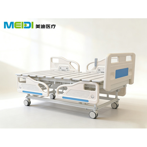 Luxury 5-Function Electric Hospital Bed with PP Bed Board, Medical Nursing Bed