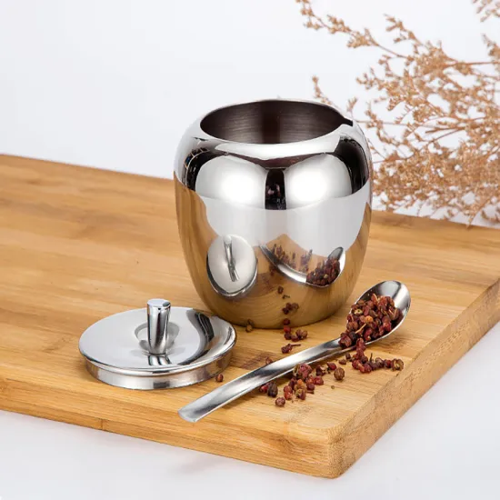 SUS304 Stainless Steel Condiment Containers Set