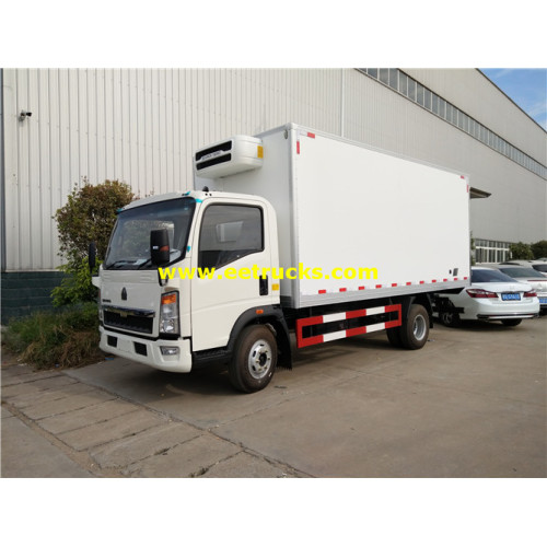 HOWO 3tons Insulated Van Vehicles