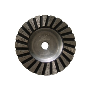 100mm Turbo Diamond Grinding Cup Wheel with Aluminium Base for Granite and Marble