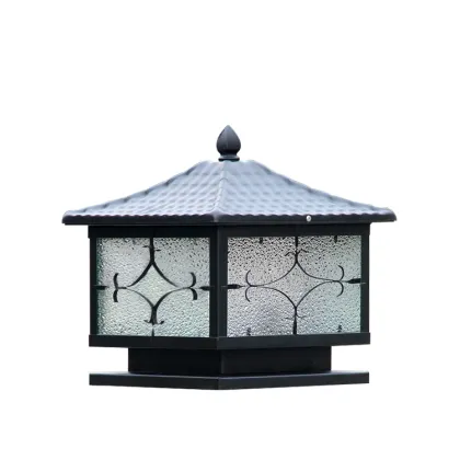 Waterproof Modern Metal Solar Gate Pillar Lights