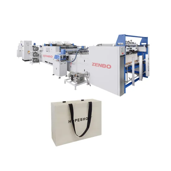 Fully Automatic Double Sheets Jointed Luxury Paper Bag Making Machine