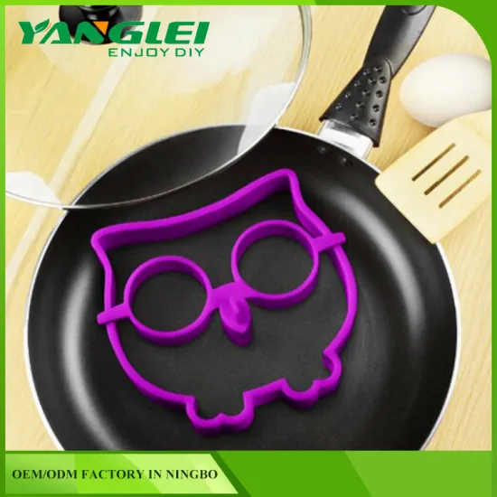 Creative Silicone Owl Shape Silicone Egg Poacher Silicone Egg Fried rings