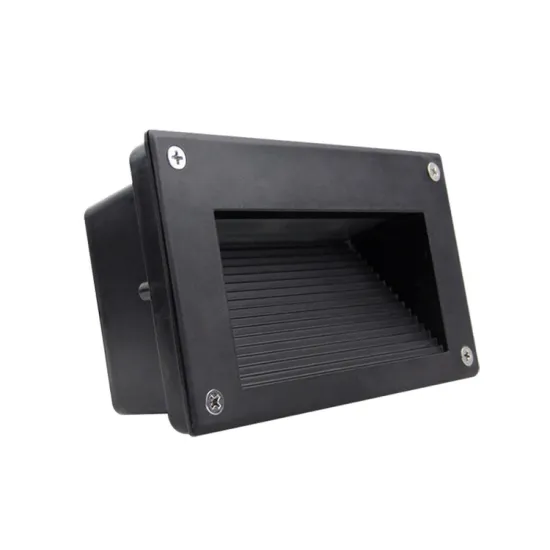 Matt Black Rectangular Outdoor Step Light IP65 Wall Lamp for Staircases