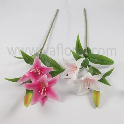 China factory Latex lily flower headband lily artificial lily flowers for wedding high quality hot sales