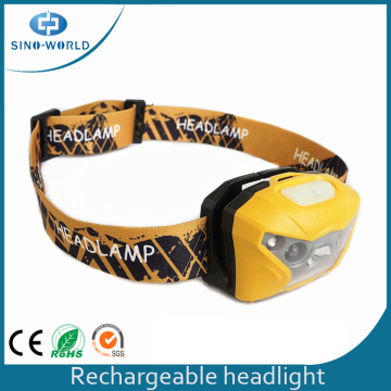 แฟชั่น 4 โหมดไฟ LED ไฟหน้าแบบปรับได้