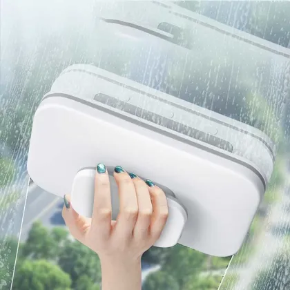 Magnetic Double-Sided Glass Wiper Cleaner Brush